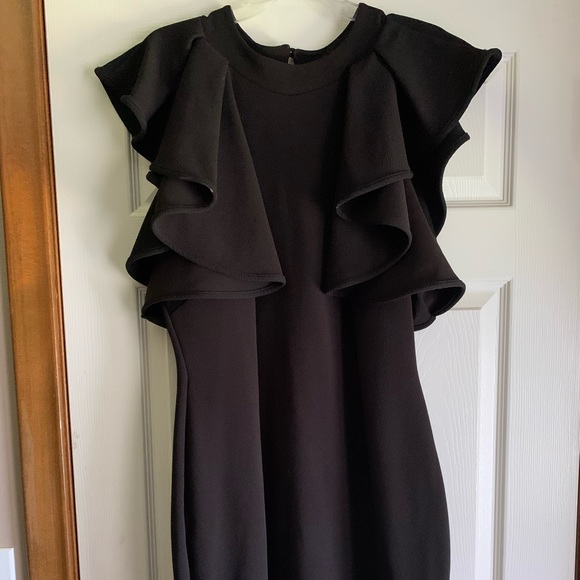 Club L Dresses & Skirts - Club L Plus High Neck Ruffle Detail Dress